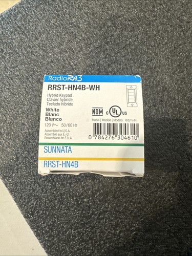Lutron radiora rrst - 3, rrst-hn4b-wh